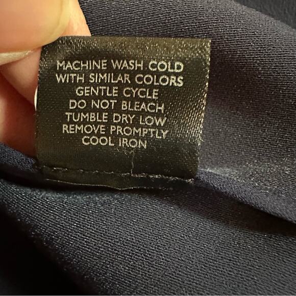 Natori Solid Blue Crepe Kimono Blazer Open Front Topper NWT Oversized LARGE - Picture 11 of 14